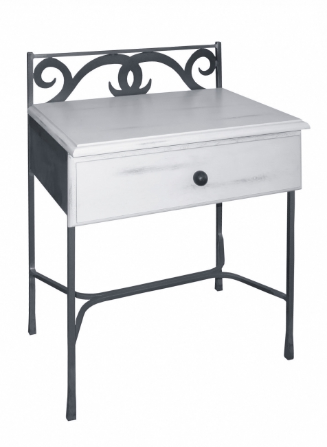 Iron Art GRANADA noční stolek se zásuvkou