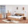 VALENCIA manželská postel 180 cm buk cink