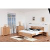 VALENCIA manželská postel 180 cm buk cink