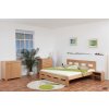 MERIDA manželská postel 180 cm buk cink