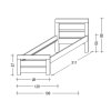 Gazel Rhino I. postel 180 oak