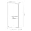 Šatní skříň ENNA 2 dílná nákres