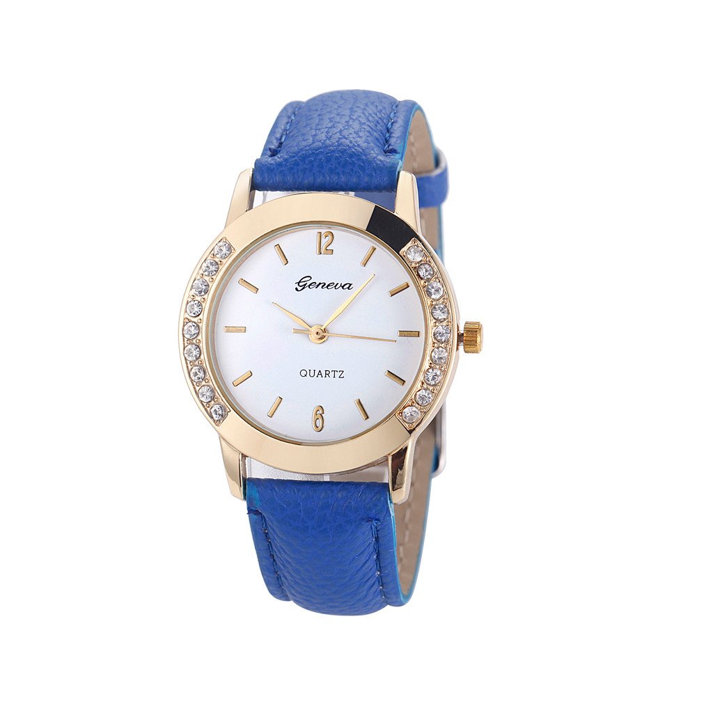 Dámské kožené hodinky Geneva Elegance