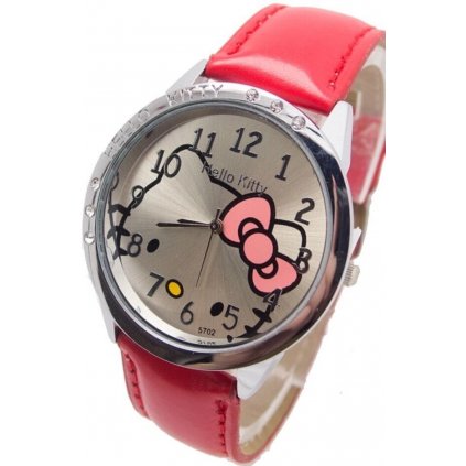 Dětské červené hodinky Hello Kitty