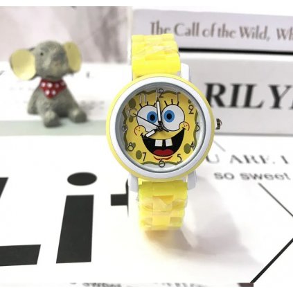 Dětské žluté hodinky Spongebob|Načančaná.cz