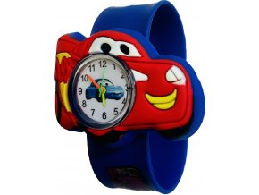 Dětské modré hodinky Blesk McQueen Auta