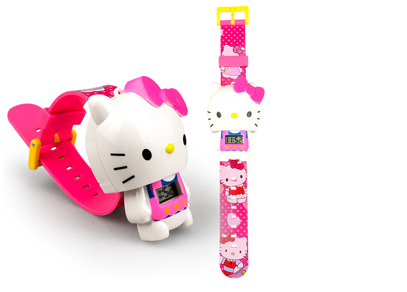 Načančaná.cz Dětské hodinky s postavičkou Hello Kitty