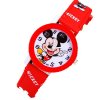 Dětské hodinky Veselý Mickey mouse červené