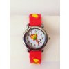 Dětské červené hodinky Srdíčka