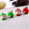 Náušnice Jablko červené zelené