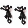 Náušnice 3D Koťátko černé