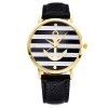 Fabulósní námořnické kožené hodinky černé
