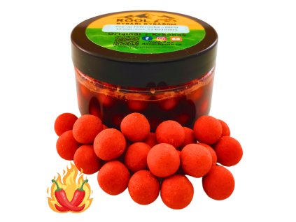 Plovoucí boilies FEFERONKA 12 mm v ostrém dipu s alkoholem