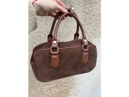 Kožená semišová kabelka Latina