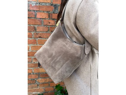 Kožená semišová kabelka Vita