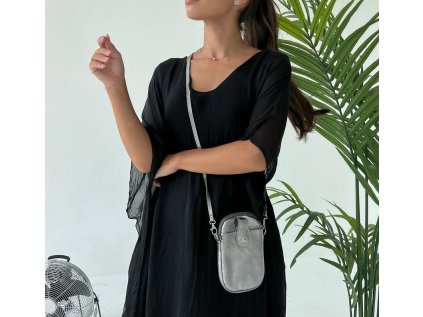 Kožená mini kabelka na telefon