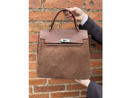 Kožená semišová kabelka Caorle