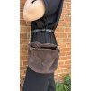 Kožená semišová crossbody Saturnia
