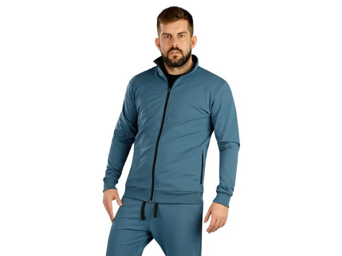 5E288b mikina na zip pánská