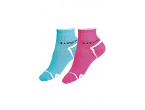 LITEX Sportovní ponožky polovysoké 99634 - růžové