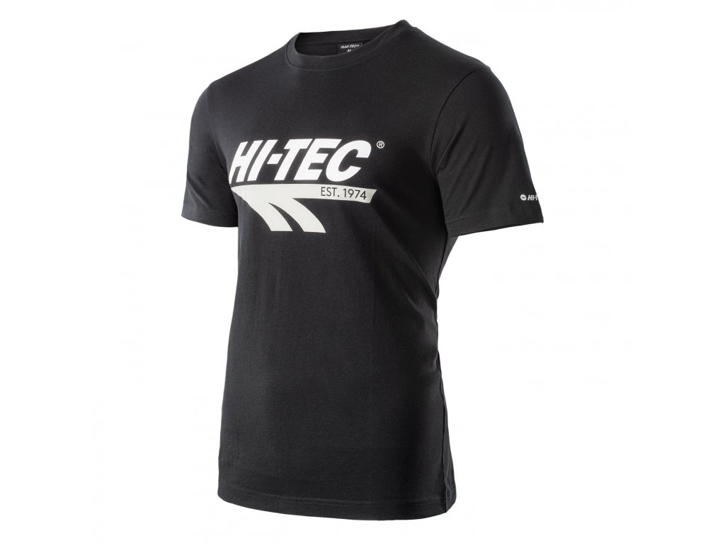 HI-TEC RETRO Pánské sportovní triko s krátkým rukávem černé Velikost: XXL
