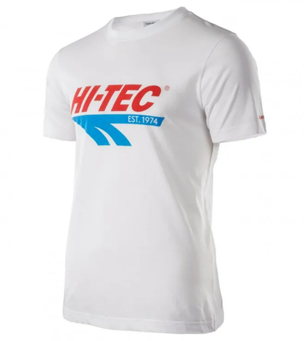 HI-TEC RETRO Pánské sportovní triko s krátkým rukávem bílé Velikost: XL