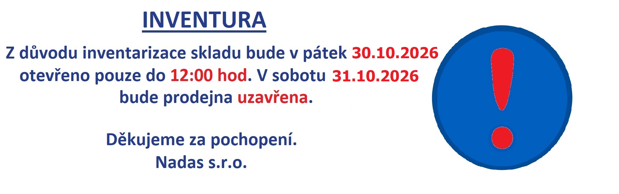 Inventura 2026