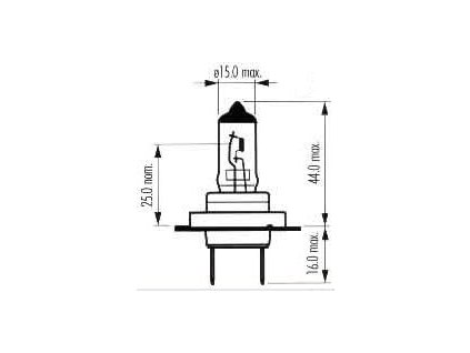 autožárovka 12V-H7 Range Power