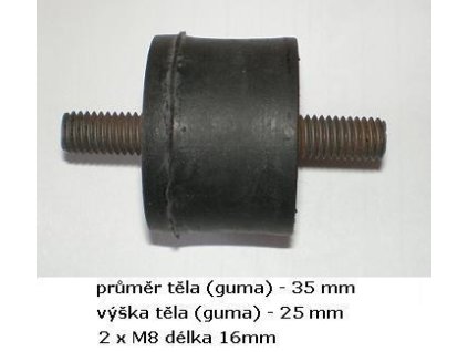 uložení pružné 25/35 M8
