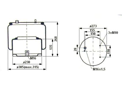 vlnovec kompl.zad.1DF2513 DAF 95XF-2 vstupy