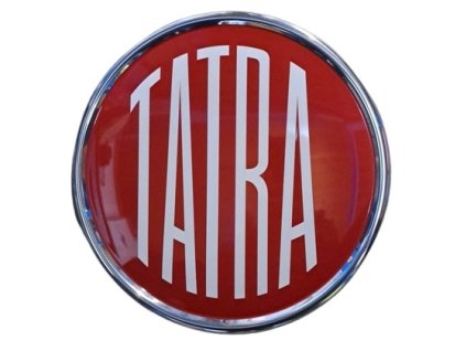nápis TATRA kulatý do masky chrom.rám.