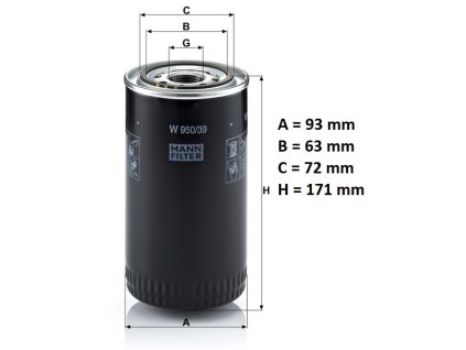 filtr olejový W950/39
