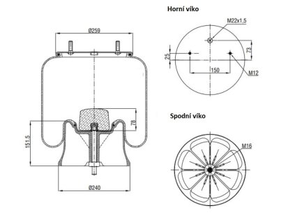 vlnovec kompl.2619V SAF-1 šroub centr.