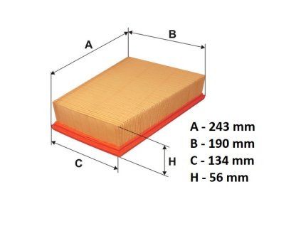 filtr-vložka vzduch.AP185/2
