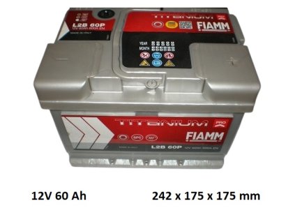 autobaterie 60 Ah FIAMM Tit.Plus