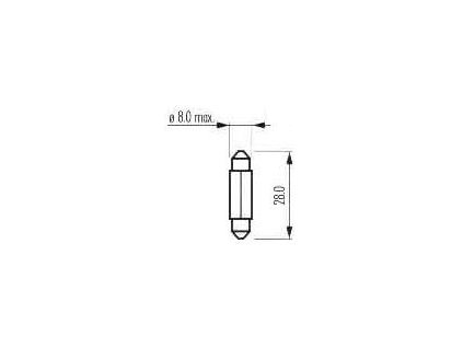 autožárovka 24V/C3W SV7,5