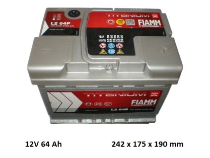 autobaterie 64 Ah FIAMM Tit.Plus