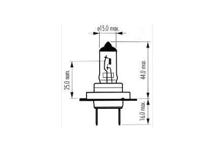 autožárovka 12V- 55W H7