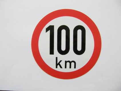 značka samolepící 100 pr.190mm