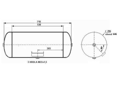 vzduchojem 20/206-710/0-KAROSA