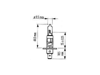 autožárovka 24V/70W H1