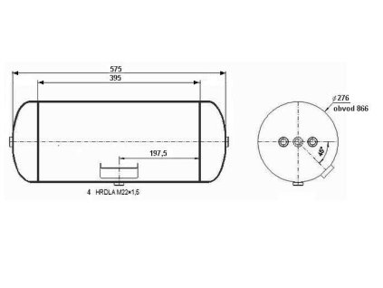 vzduchojem 30/276-395/2-LIAZ sklápěč
