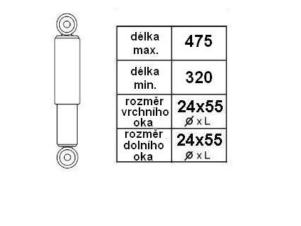 tlumič pérování návěsu BPW, SAF Lowdeck