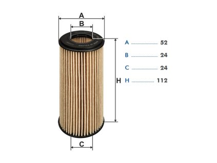 filtr-vložka olej. OE688/2