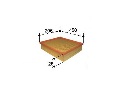 filtr-vložka vzduch.AP129/1 PL