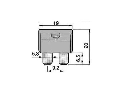pojistka nožová 5A