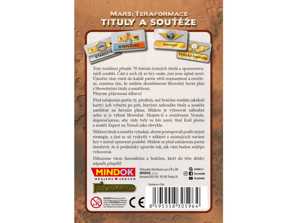 mars teraformace tituly a souteze rozsireni cesky