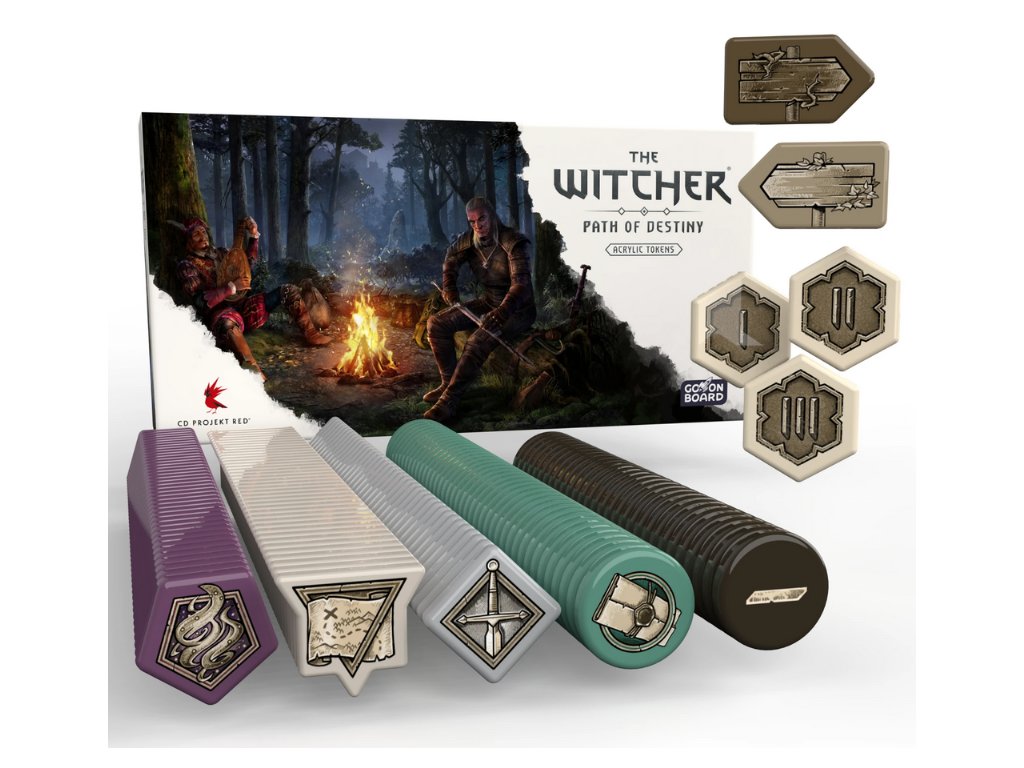 the witcher path of destiny acrylic tokens core rozsireni