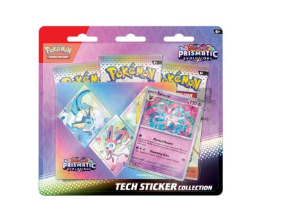 Pokémon TCG Prismatic Evolutions Tech Sticker collection