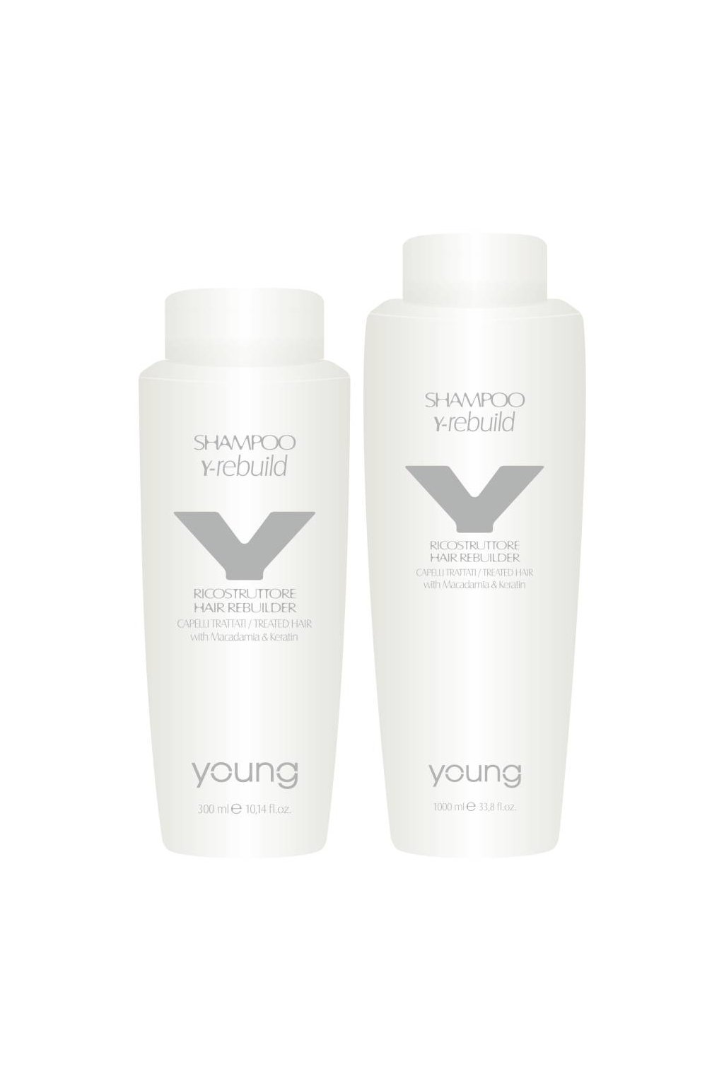 Young Y-REBUILD Šampon obnovující s makadamiovým olejem a keratinem